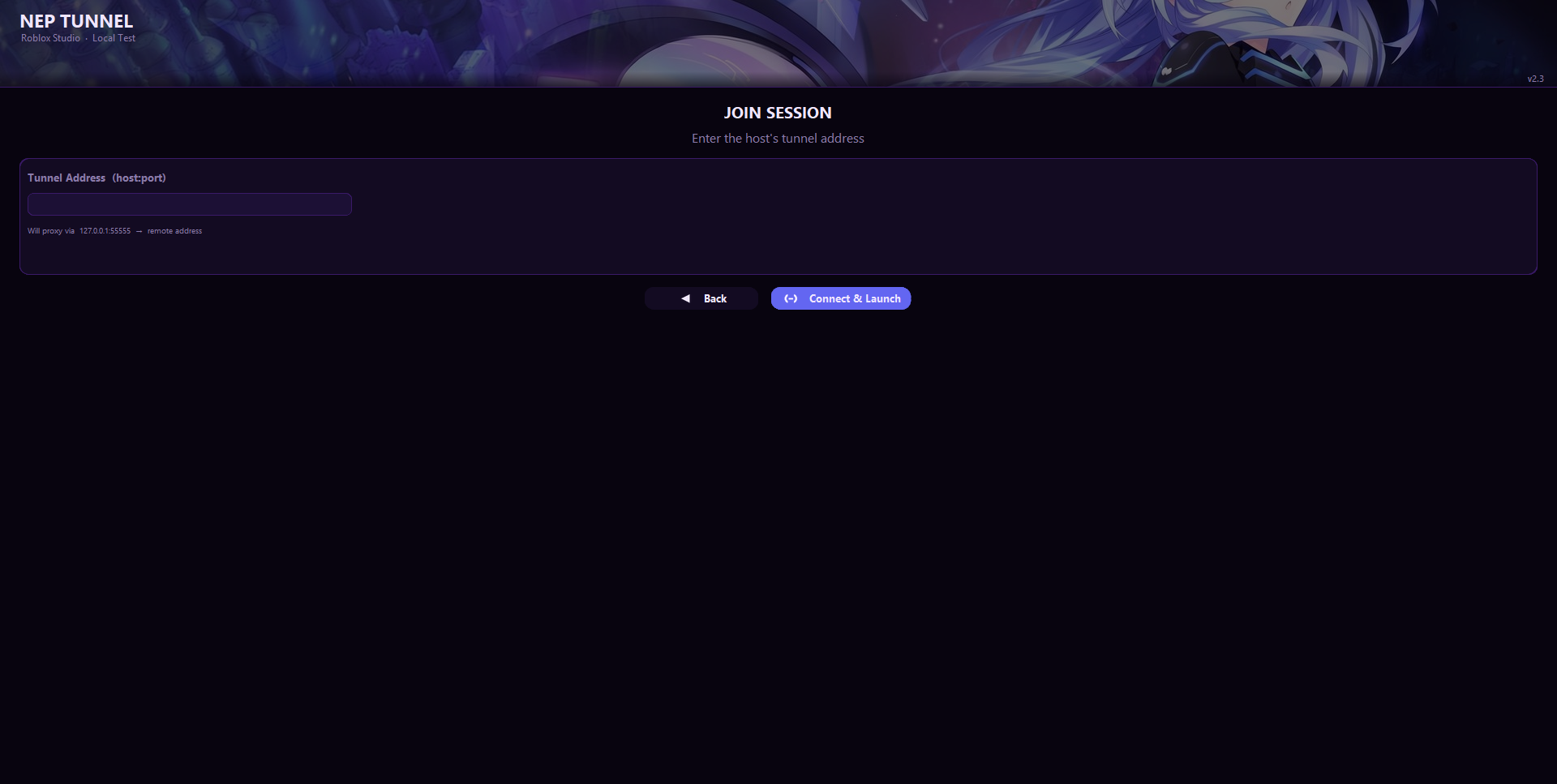 NepTunnel join session screenshot